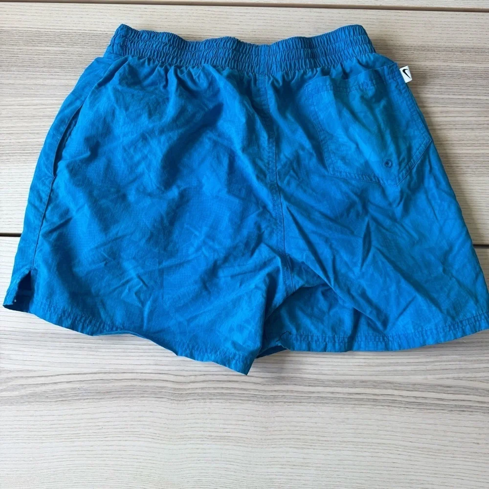 Nike Vibrant Blue Sports Shorts Solid Icon Volley Swim Shorts size M